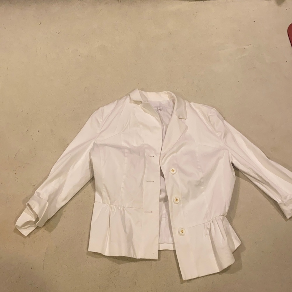 White charter club blazer white.  Worn once